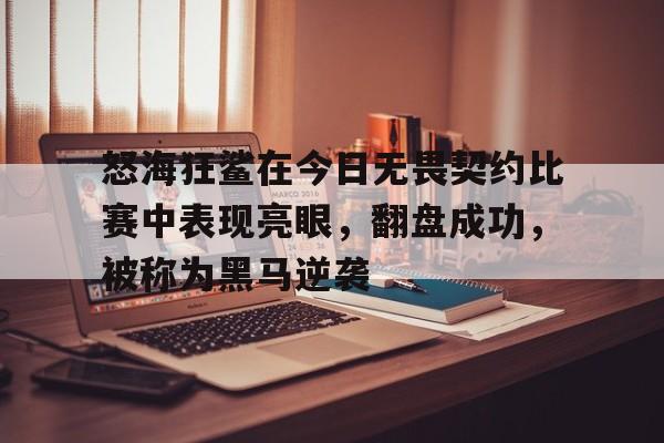 怒海狂鲨在今日无畏契约比赛中表现亮眼，翻盘成功，被称为黑马逆袭(为什么叫一美和法鲨)